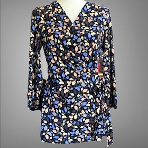 Anne Kline Blouse with side tie belt